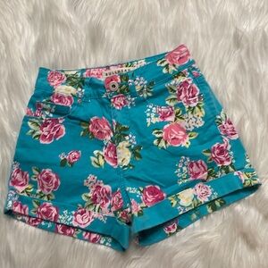 Bullhead Denim Co Flowered Mom Short, Size 1